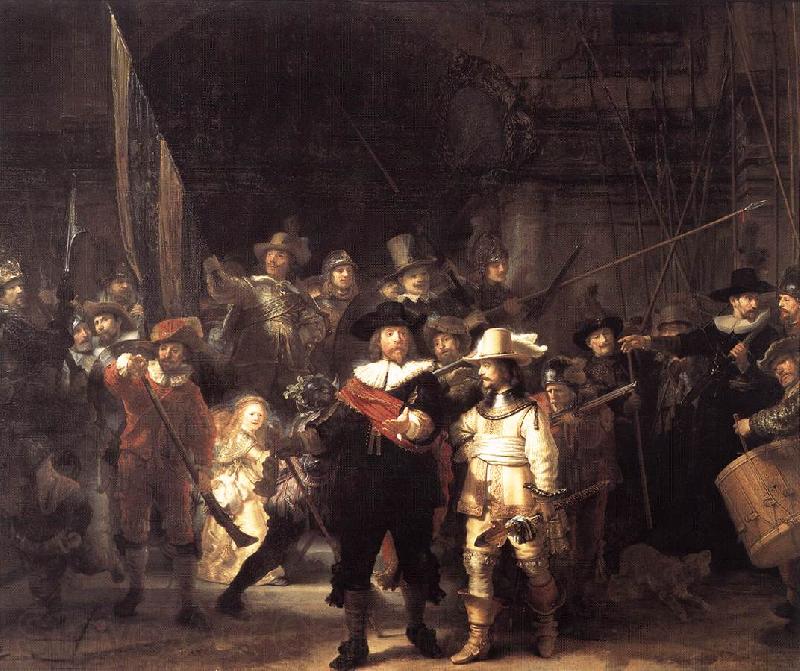 REMBRANDT Harmenszoon van Rijn The Nightwatch Norge oil painting art